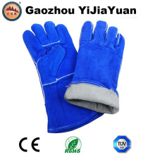 Ce En407 guantes de cuero de soldadura de mano de protección